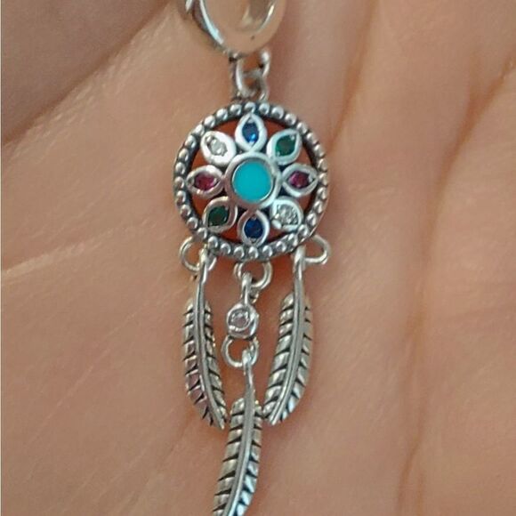 925 Silver Dream Catcher Charm/Pendant - Picture 6 of 8